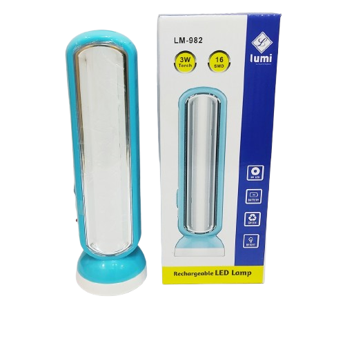 Lumi LM - 982 Rechargeable 3W  16 SMD LED Lamp & Torch