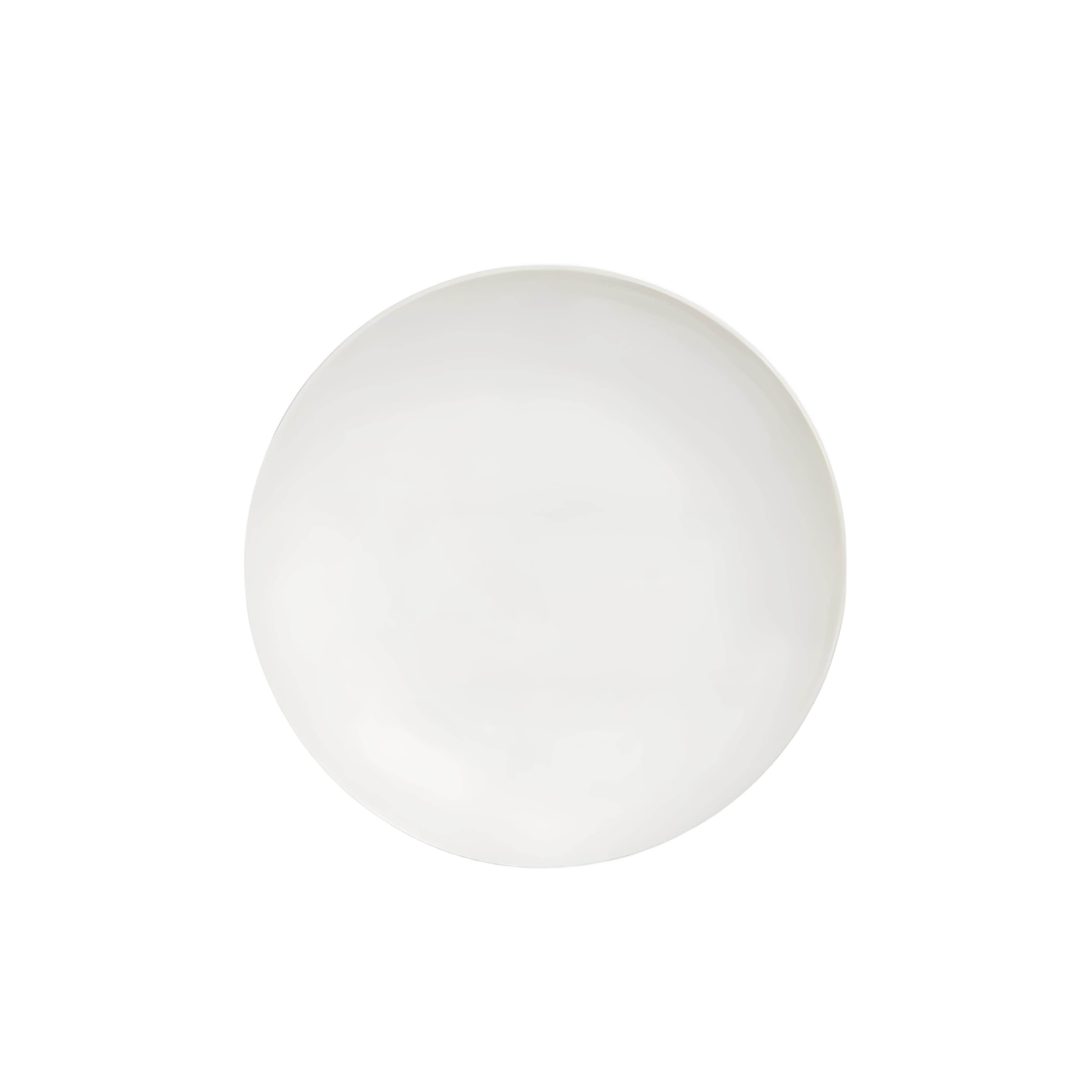 MELAMIN PLATE WHITE ROUND 