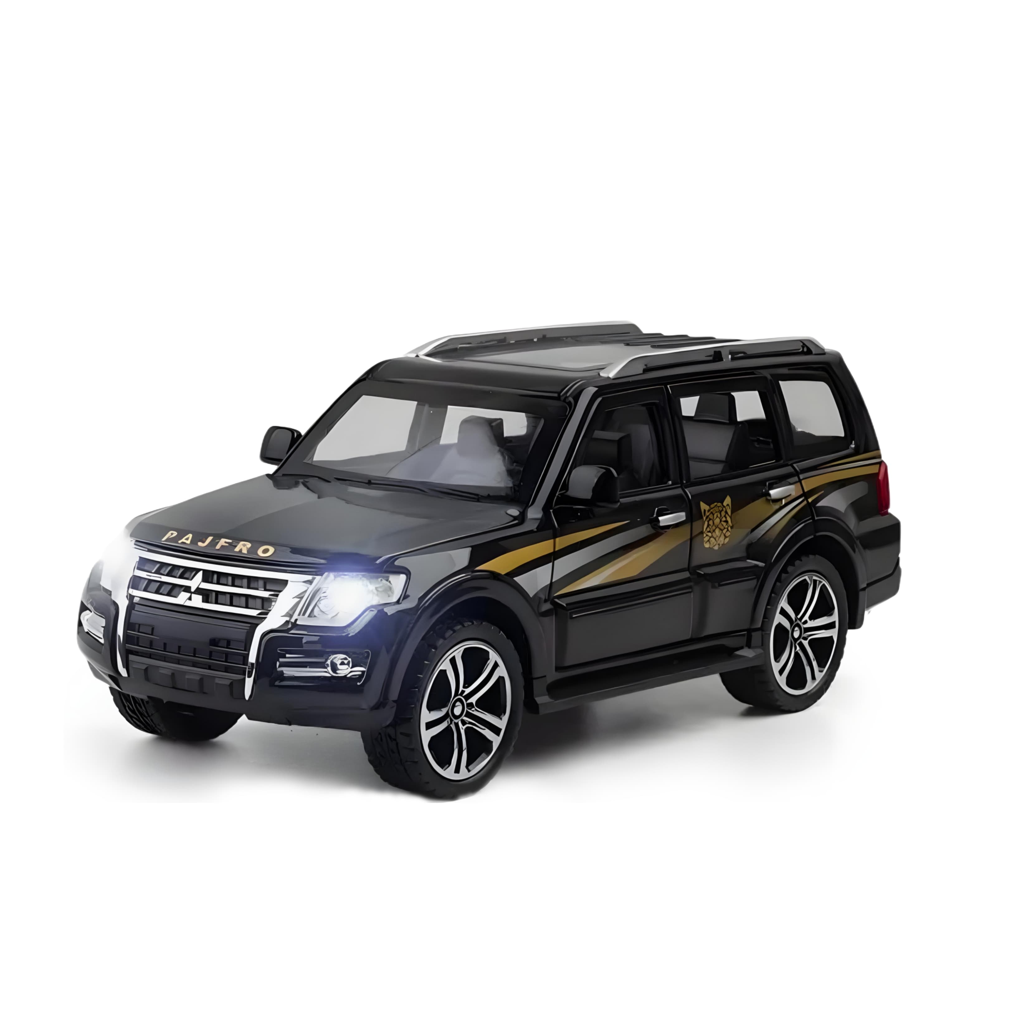 Mitsubishi Pajero Sound Light Diecast Mitsubishi Pajero 6 Opening Doors Car Suv Models Pull Back All