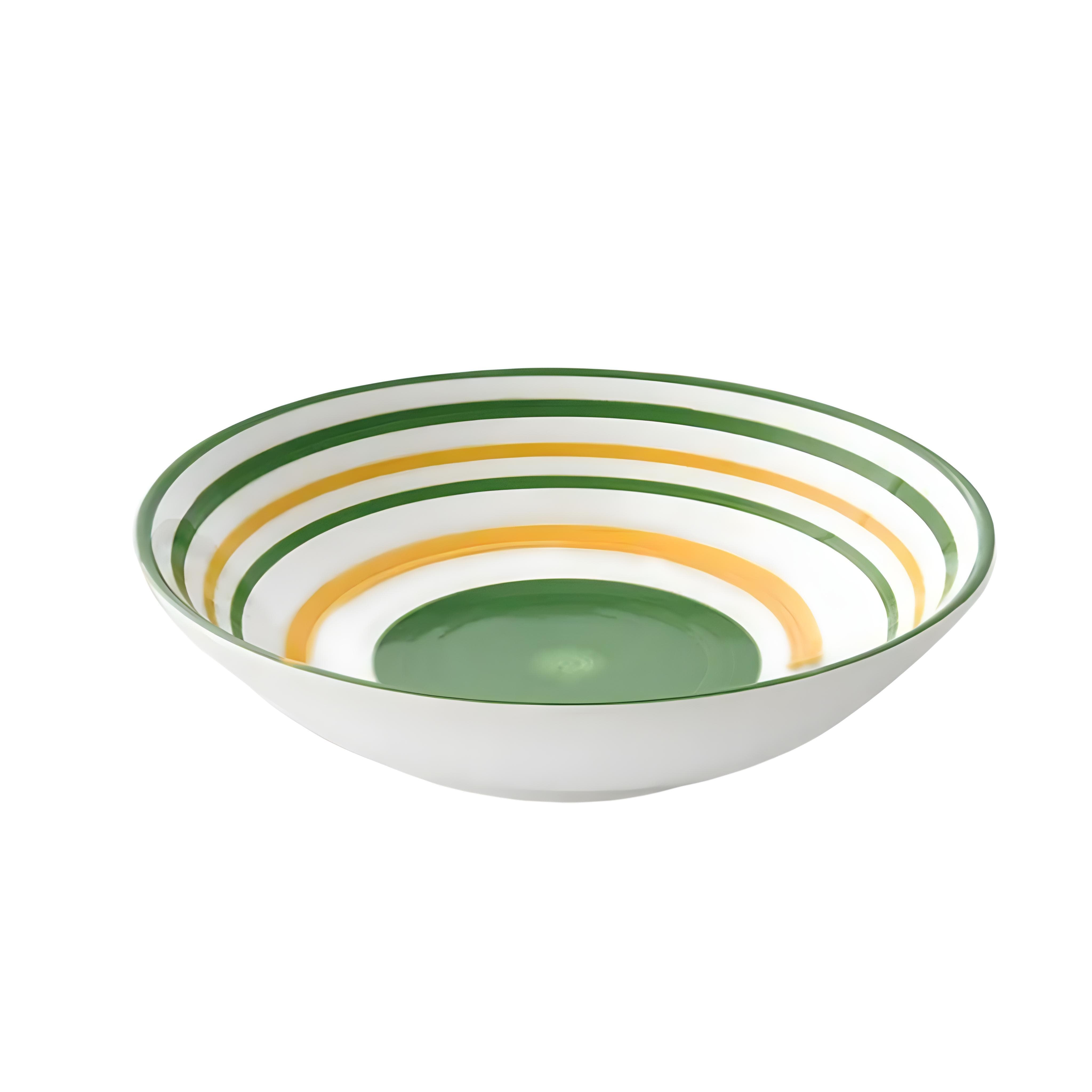 GREEN & YELLOW BOWL L