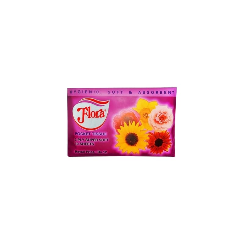 FLORA POCKET TISSUE 10pcs (TIS011)